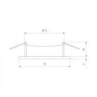 Точечный светильник Glim R 1081/1 Elektrostandard