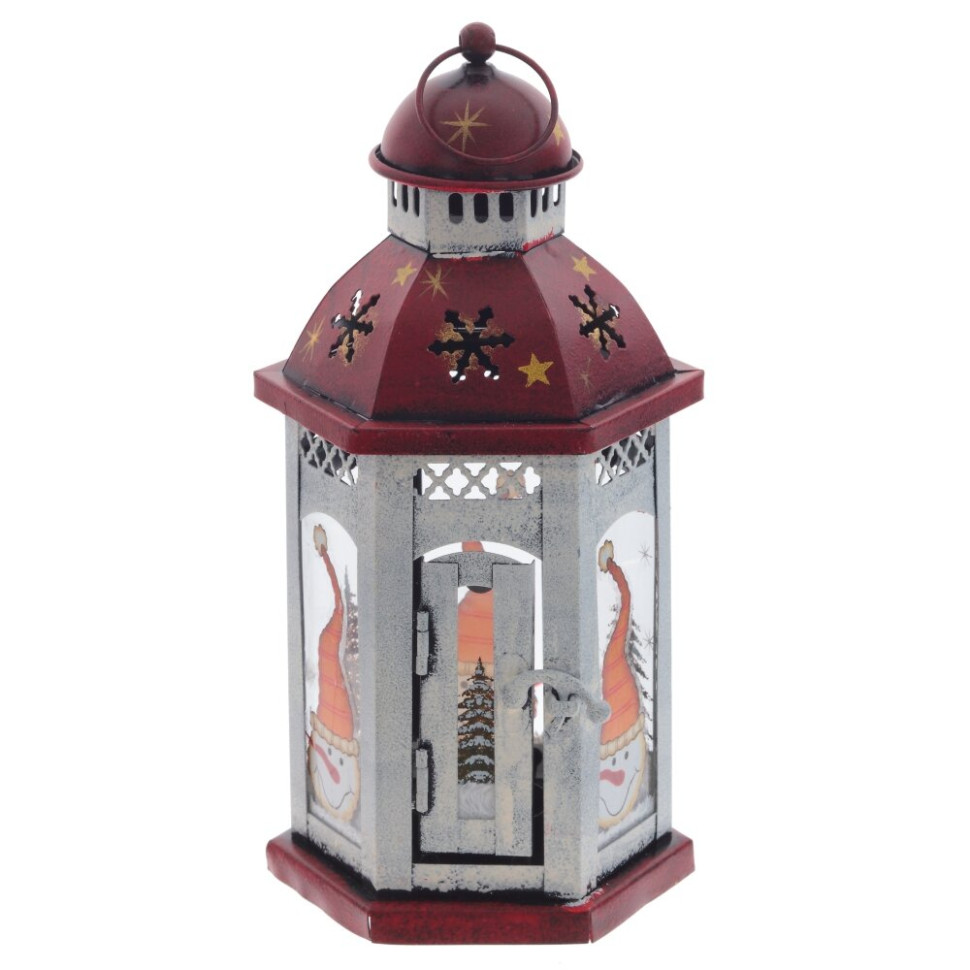 Подсвечник  "Фонарь",L12,5 W11 H24 см, 2в.