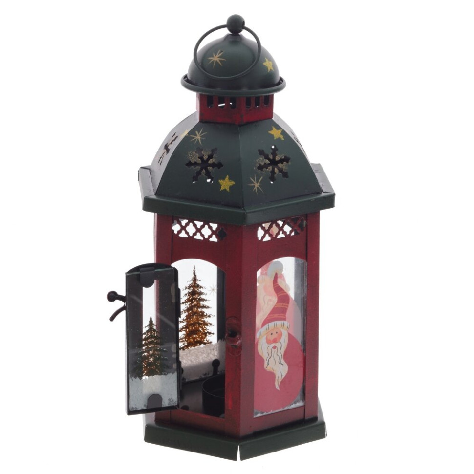 Подсвечник  "Фонарь",L12,5 W11 H24 см, 2в.