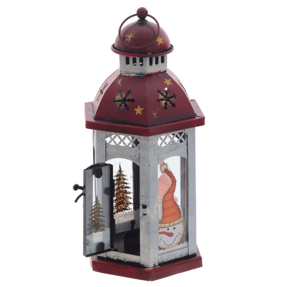 Подсвечник  "Фонарь",L12,5 W11 H24 см, 2в.