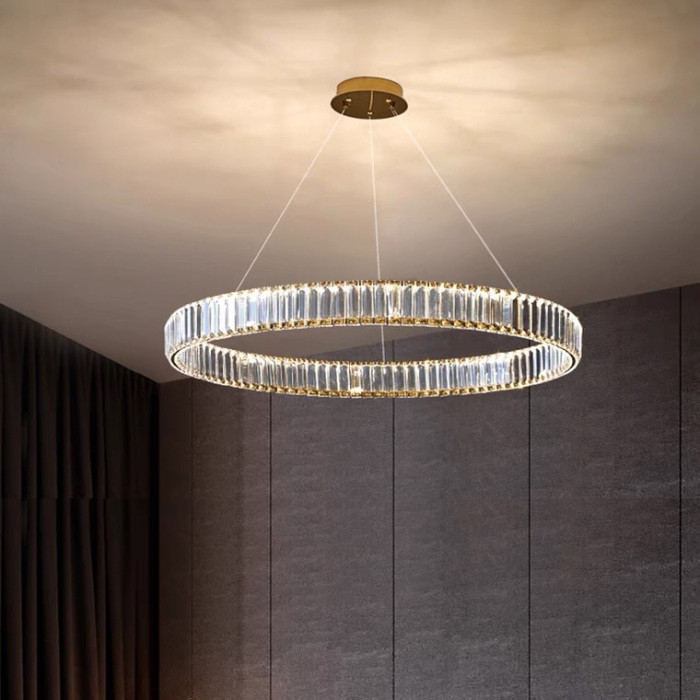 Подвесной светильник Woodstock 10920P/1-38W-3000K-D1000 GL-CL iLedex