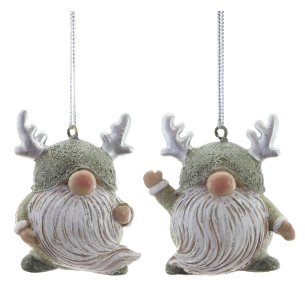 Фигурка декоративная подвесная "Гном",   L4 W3,5 H5 см, 2в.