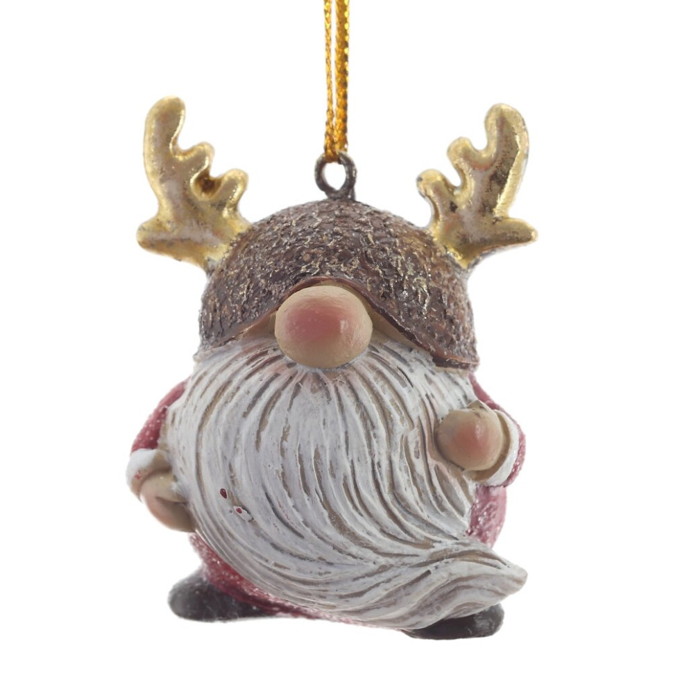 Фигурка декоративная подвесная "Гном",   L4 W3,5 H5 см, 2в.