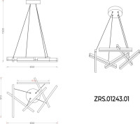 Подвесной светильник Aven ZRS.01243.01 Zortes