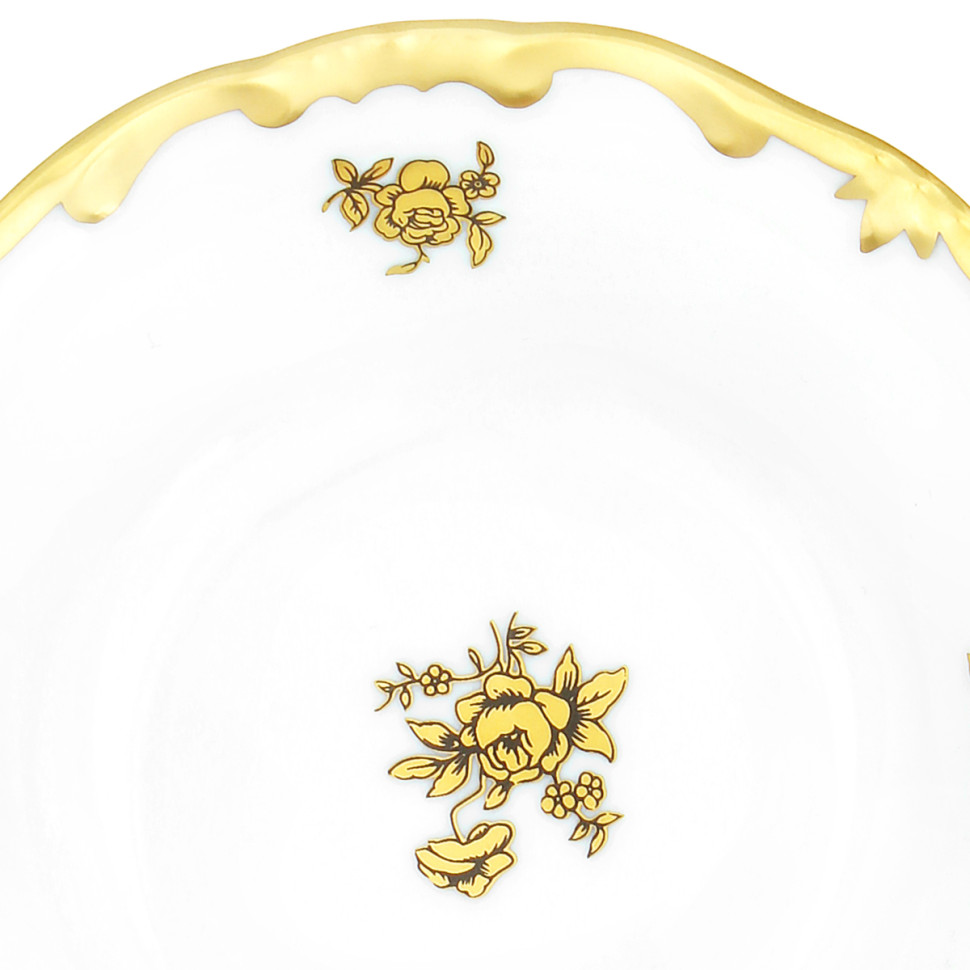 Розетка н/н 8см."Роза золотая"