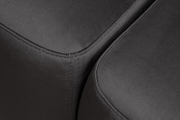 Диван Turin трехместный раскладной велюровый темно-серый Диван Turin трехместный раскладной велюровый темно-серый