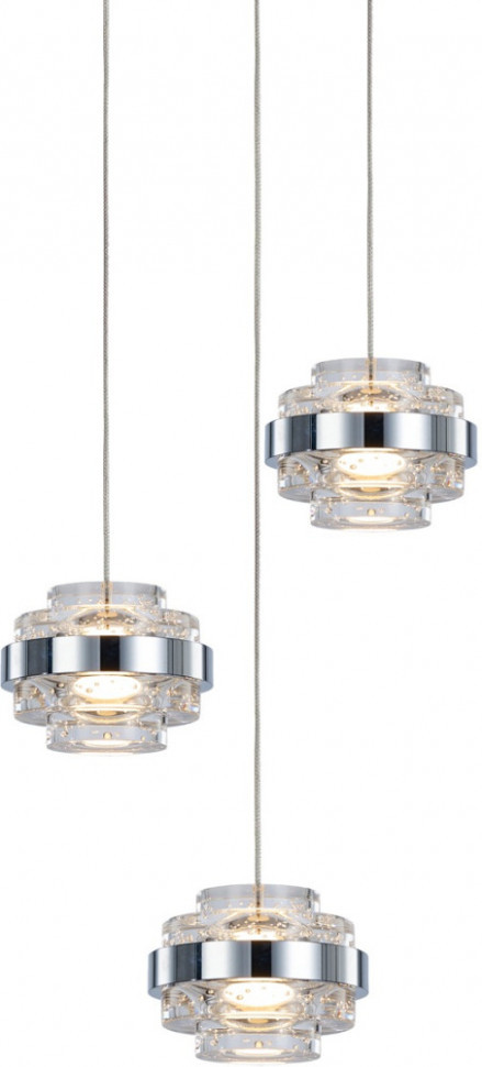 Подвесной светильник Indiana MD22030002-3A chrome/clear DeLight Collection