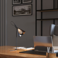 Интерьерная настольная лампа Enigma 01186/1 черный Eurosvet