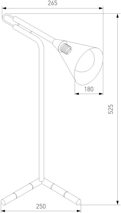 Интерьерная настольная лампа Enigma 01186/1 черный Eurosvet