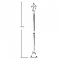 Наземный фонарь  91308S Bl Oasis Light