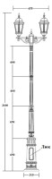 Наземный фонарь ASTORIA 2 91410A/E7 Bl Oasis Light