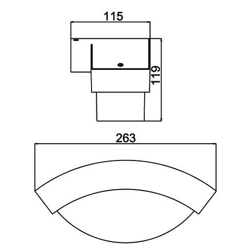 Настенный светильник уличный  2146 GR Oasis Light