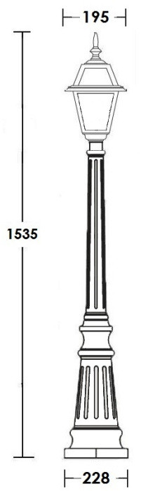 Наземный фонарь FARO-FROST S 91111fS Bl Oasis Light