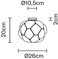 Потолочный светильник Cloudy F21E0371 Fabbian