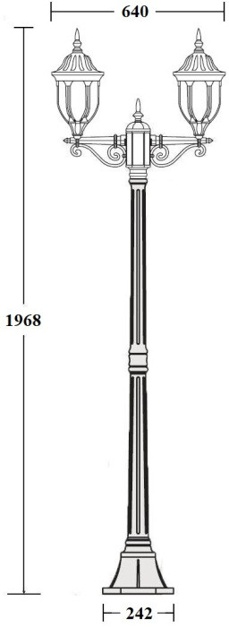 Наземный фонарь GENUYA 92108A Bl Oasis Light