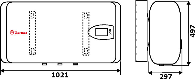 Водонагреватель Thermex Flat Diamond Touch ID 80 H