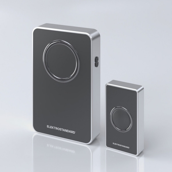 Звонок дверной DBQ27 DBQ27M WL Чёрный/Серебро Elektrostandard