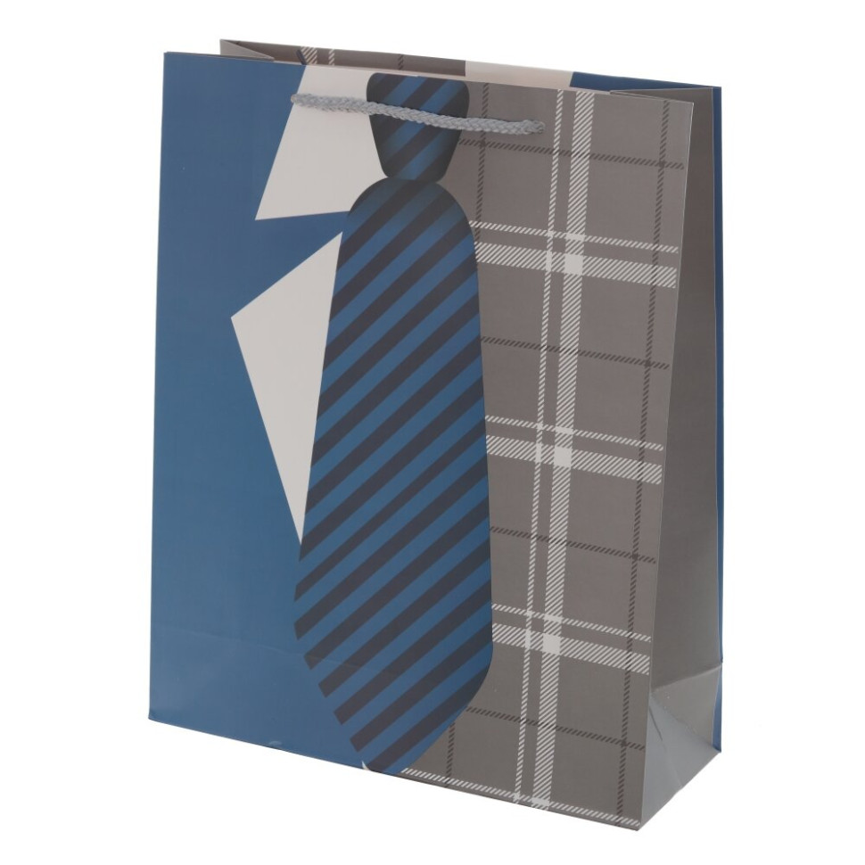 Пакет подарочный M (бумага, плотность 210г/м2, блок микс 12шт), L26 W10 H32 см, 3в.