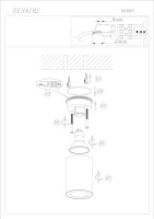Точечный светильник Farum DK3007-BK Denkirs