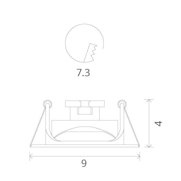 Точечный светильник Accento A3219PL-1WH Arte Lamp