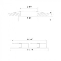 Точечный светильник Glim R 1081/2 Elektrostandard