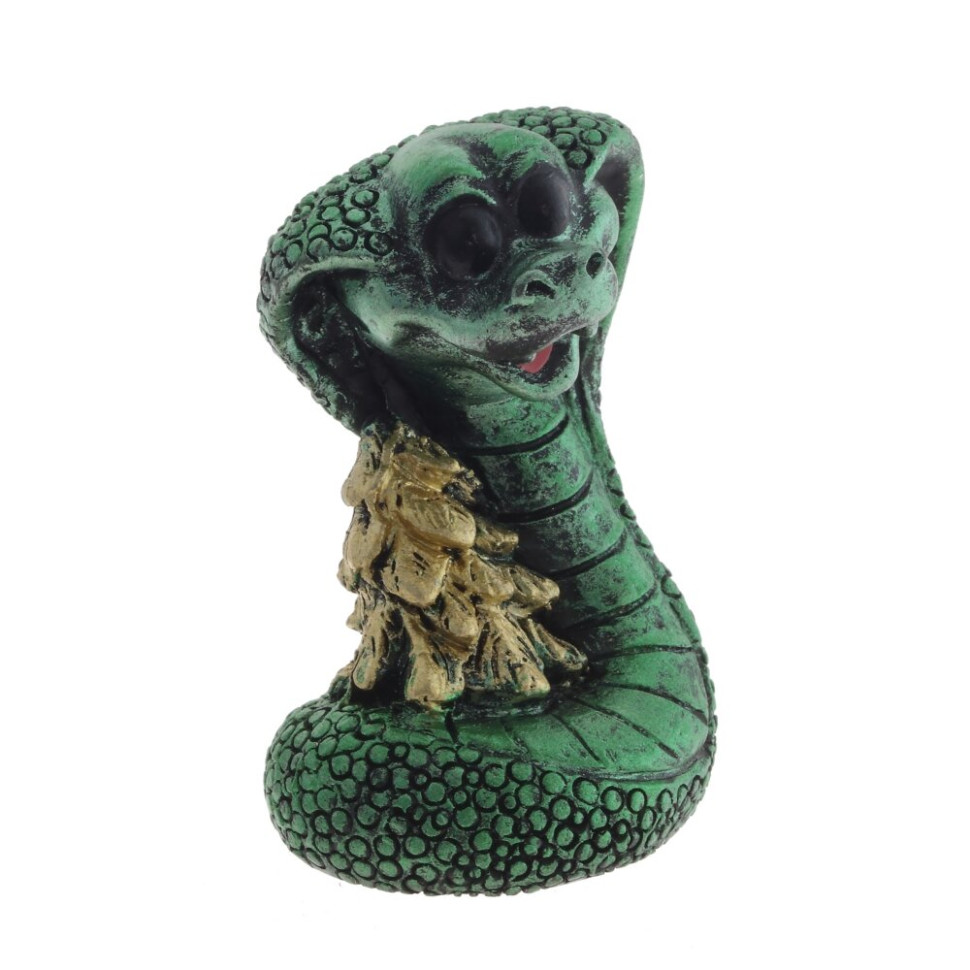 Фигурка декоративная "Змея", L3 W3,5 H5 см, 3в.