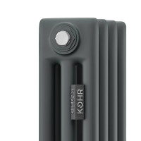 Стальной трубчатый радиатор Kohr Heim 3180/04 секции с боковым подключением 3/4 черный