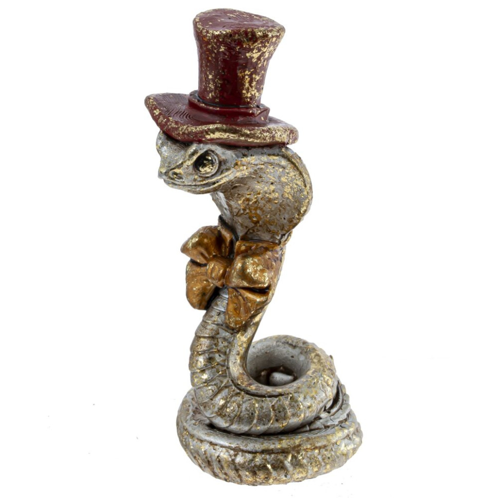 Фигурка декоративная "Змея", L3 W3 H8 см, 6в.