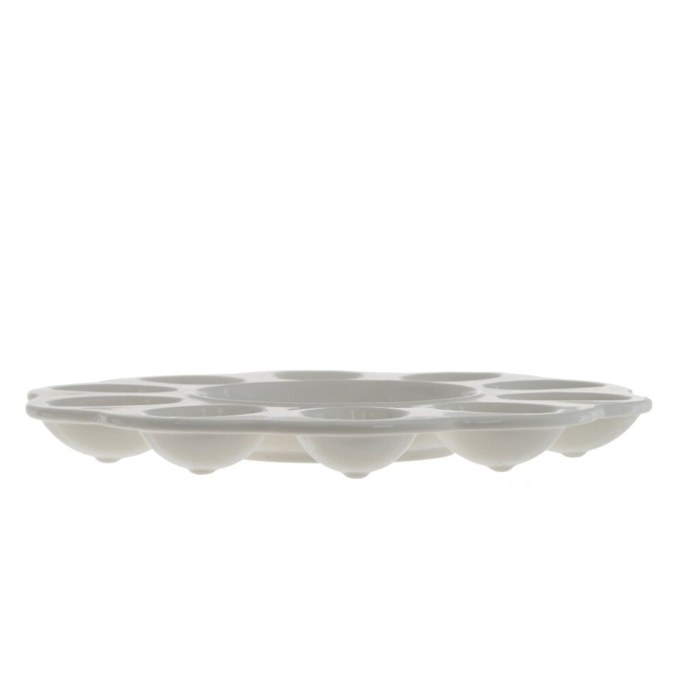 Тарелка для 10-ти яиц, L25 W25 H2,5 см