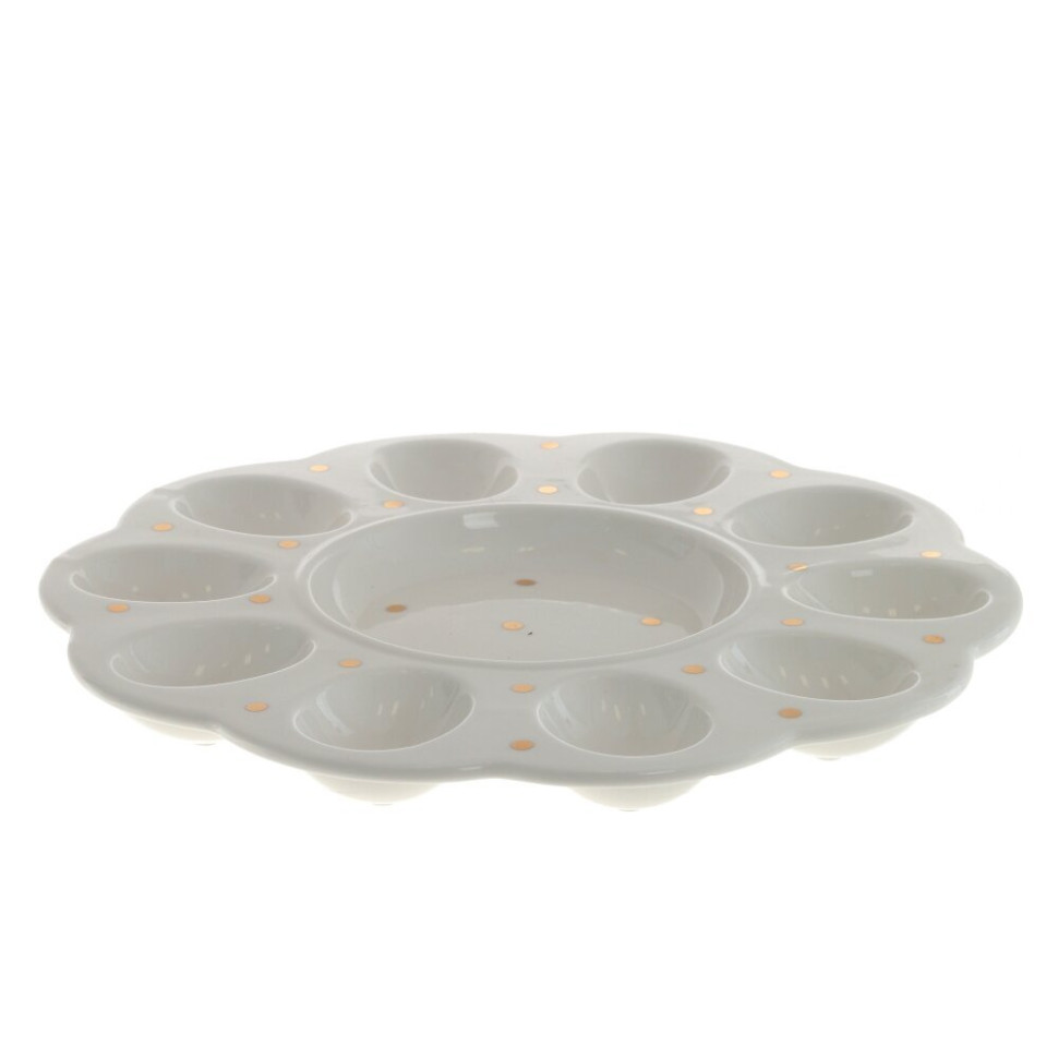 Тарелка для 10-ти яиц, L25 W25 H2,5 см