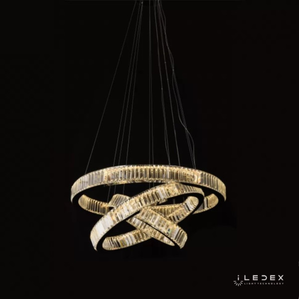 Подвесной светильник Woodstock 10920P/3-70W-3000K (8/6/4) GL-CL iLedex