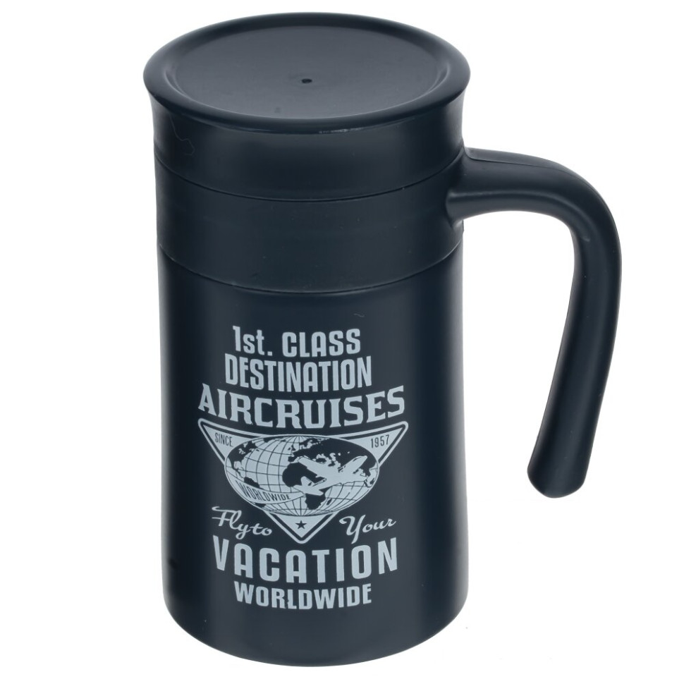 Термокружка с ситечком, 500 мл, L12 W8,5 H15,5 см, 2в.