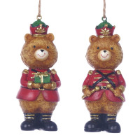 Фигурка декоративная подвесная "Медвежонок",  L3,5 W3,5 H10,5 см, 2в.