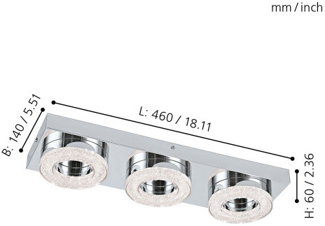 Настенно-потолочный светильник Fradelo 95663 Eglo