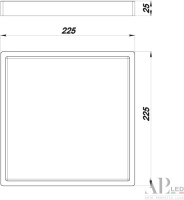 Точечный светильник Ingrid 3322.LDF2004M/18W/6K APL LED