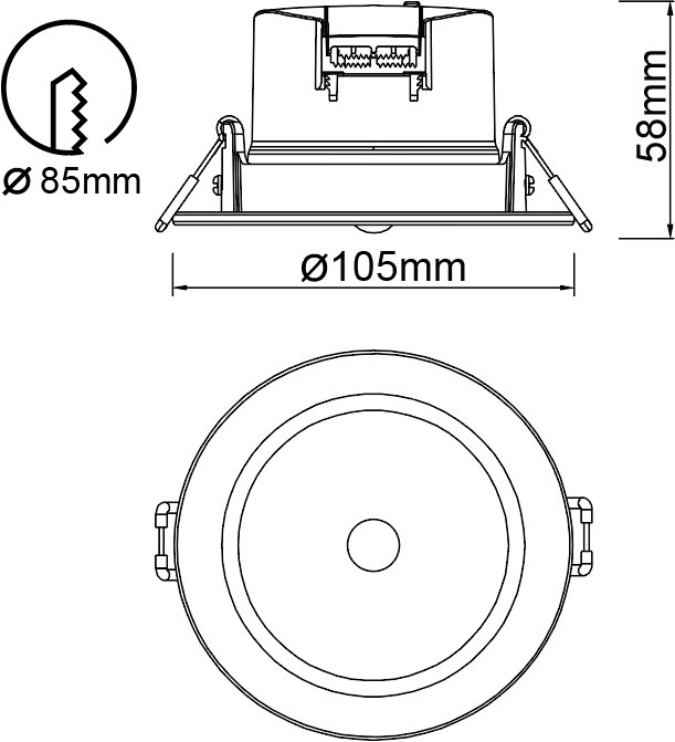 Точечный светильник Yucatan 8850 Mantra