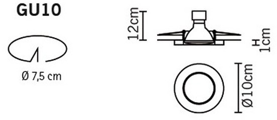 Точечный светильник VENERE D55F2101 Fabbian