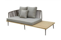 Диван Bayley трехместный левосторонний уличный серый Диван Bayley трехместный левосторонний уличный серый