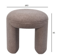 Пуф Teddy коричнево-серый Пуф Teddy коричнево-серый