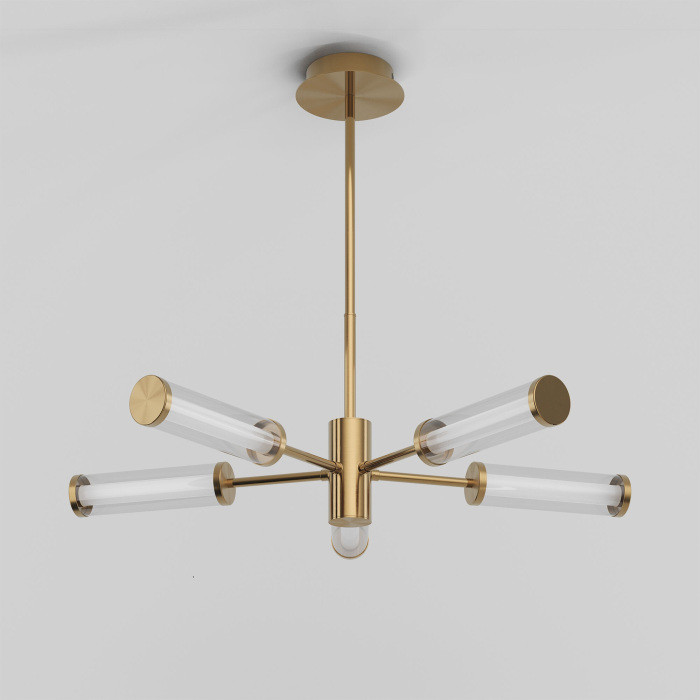 Потолочная люстра Stark 50386/5 LED латунь Eurosvet