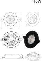 Точечный светильник Raiz ZRS.57795.10 Zortes