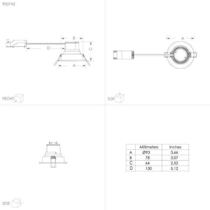 Точечный светильник SALICETO 900745 Eglo