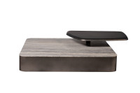 Стол журнальный квадратный мраморный с полкой Стол журнальный квадратный мраморный с полкой