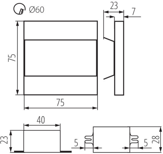 Подсветка для лестниц и ступеней TERRA 23807 Kanlux