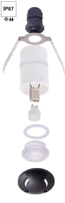 Встраиваемый светильник уличный Teresa 2L2.000.000.AXZ1L Fumagalli