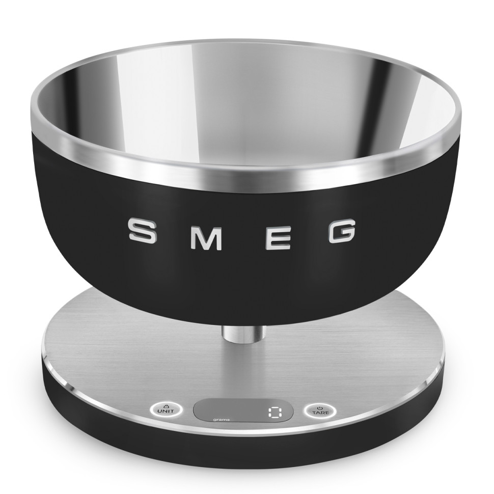 Кухонные весы "Smeg" черные матовые