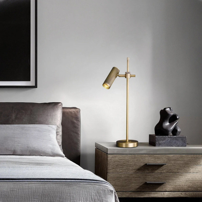 Интерьерная настольная лампа Table lamp MT8906-1T antique brass DeLight Collection