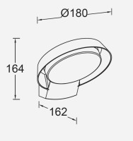 Настенный светильник уличный MERIDIAN W2057-3K Gr Oasis Light