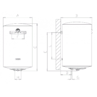 Водонагреватель Ferroli E-glass Standart 100V F1H07W2A 100 л белый