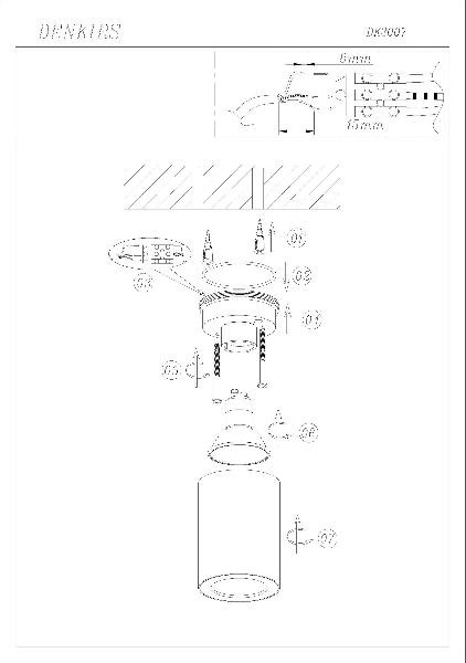 Точечный светильник Farum DK3007-WH Denkirs